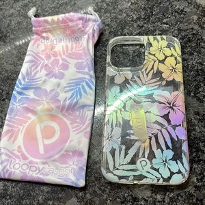 Clear with flower print loopy case for iPhone 12 Pro Max
